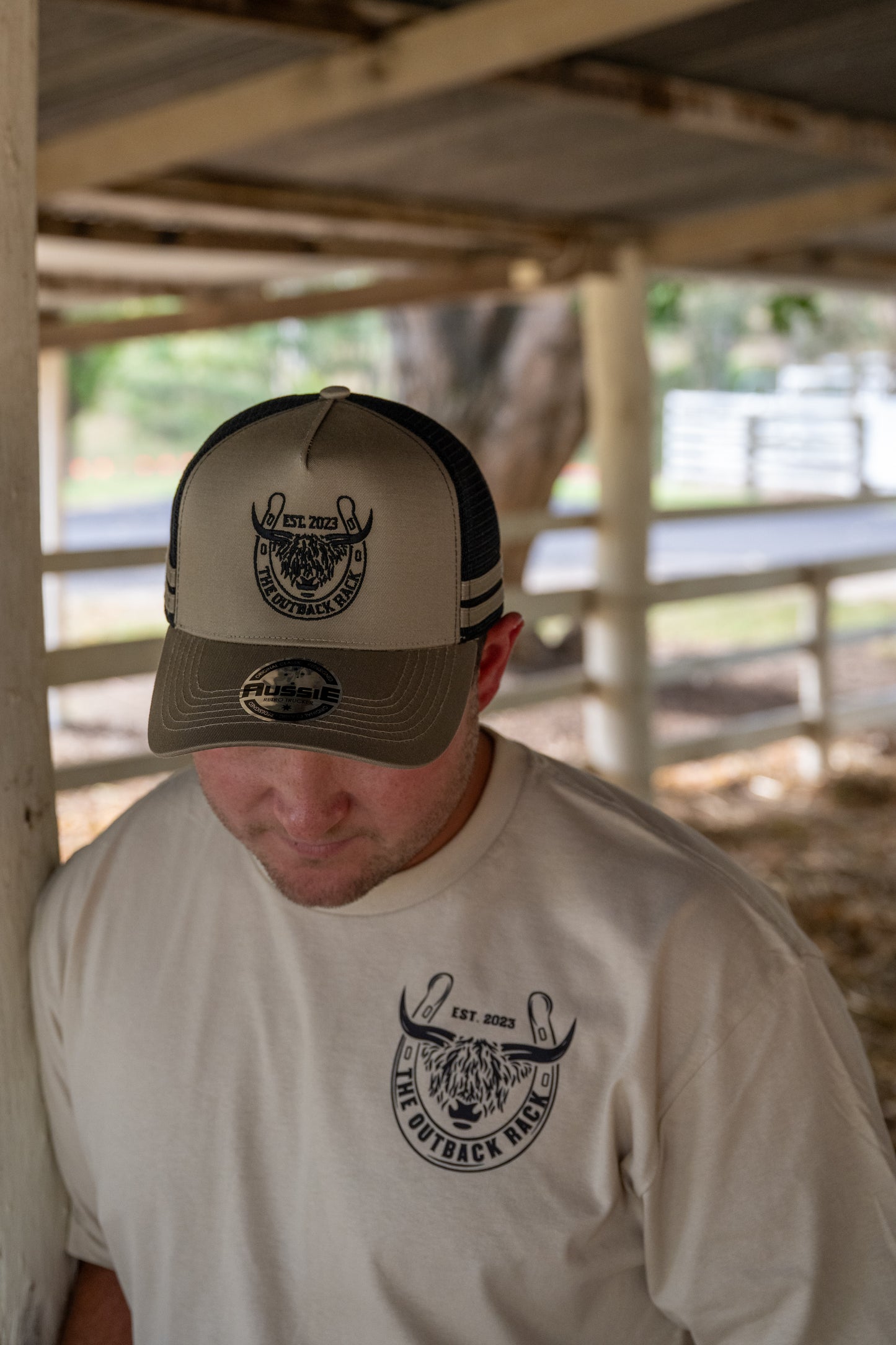 Aussie Retro Trucker Cap - Sand