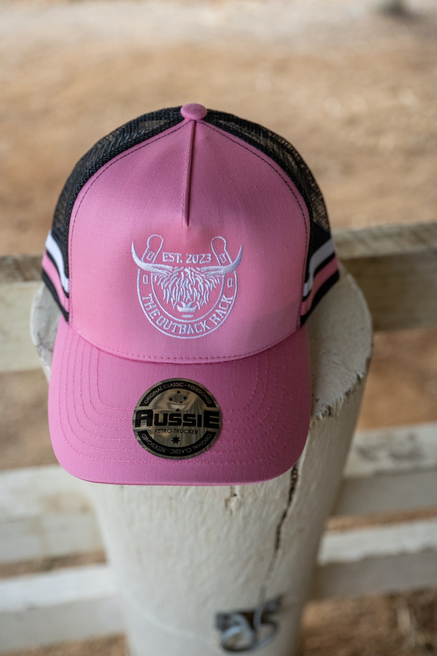 Aussie Retro Trucker Cap - Pink
