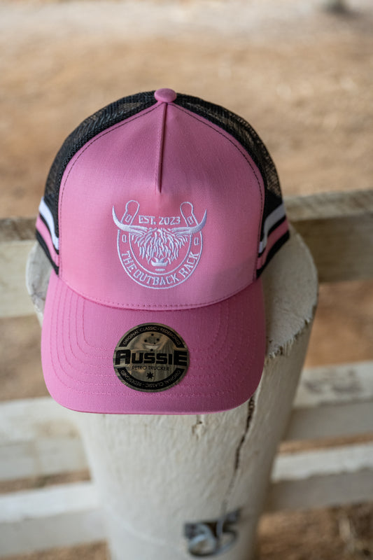 Aussie Retro Trucker Cap - Pink