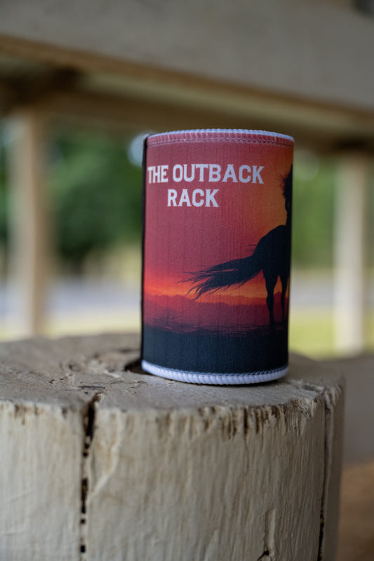 Stubby Holder - Sunset Cowgirl
