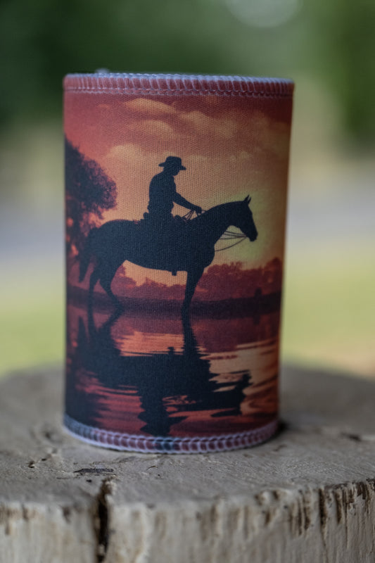 Stubby Holder - Sunset Cowboy