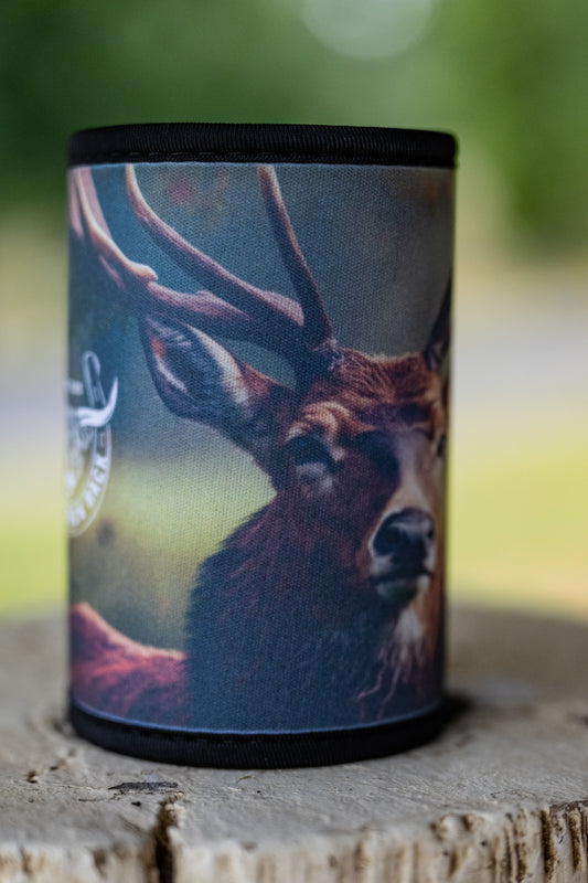Open Bottom Stubby Holder - Stag Deer