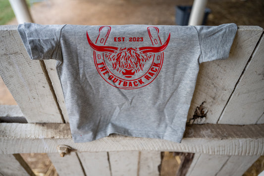 Kids Classic T-Shirt - Grey/Red