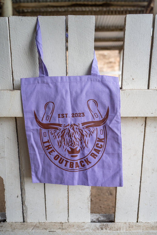 Tote Bag - Purple/Brown